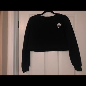 Alien crop top long sleeve